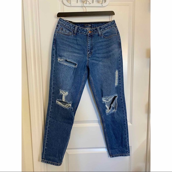 Fashion Nova Kia Boyfriend Jeans - Medium Blue - Picture 2 of 6